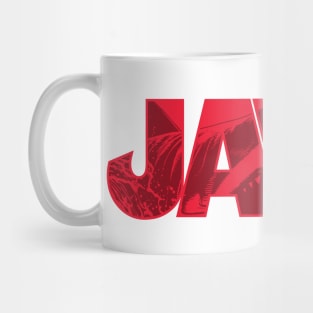 Jaws Logo Circling Orca Graphic Mug